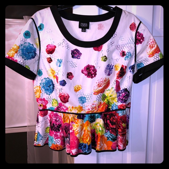 Prabal Gurung for Target Tops - Prabal Gurung floral peplum top